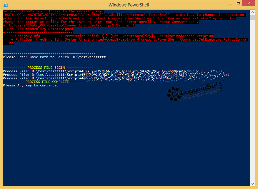 ทดสอบ Run Power Shell Script