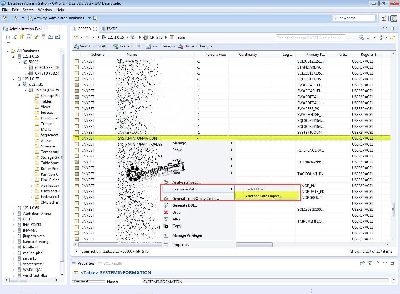 [DB2] Compare Database, Schema หรือ Table ด้วย IBM Data Studio ...