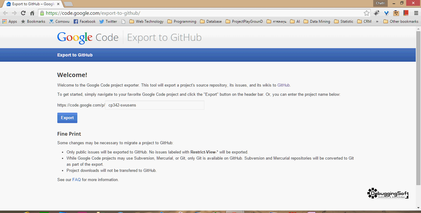 Google Exporter GitHub