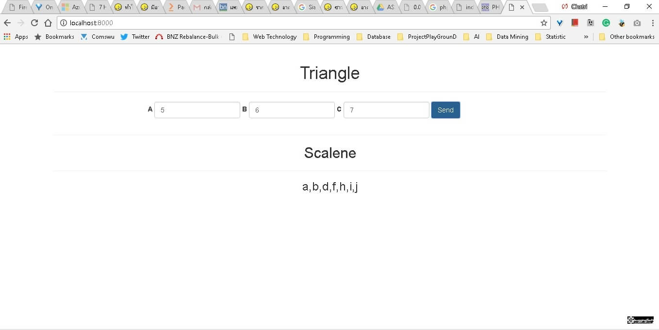 Sample web app with Simple PHP Server