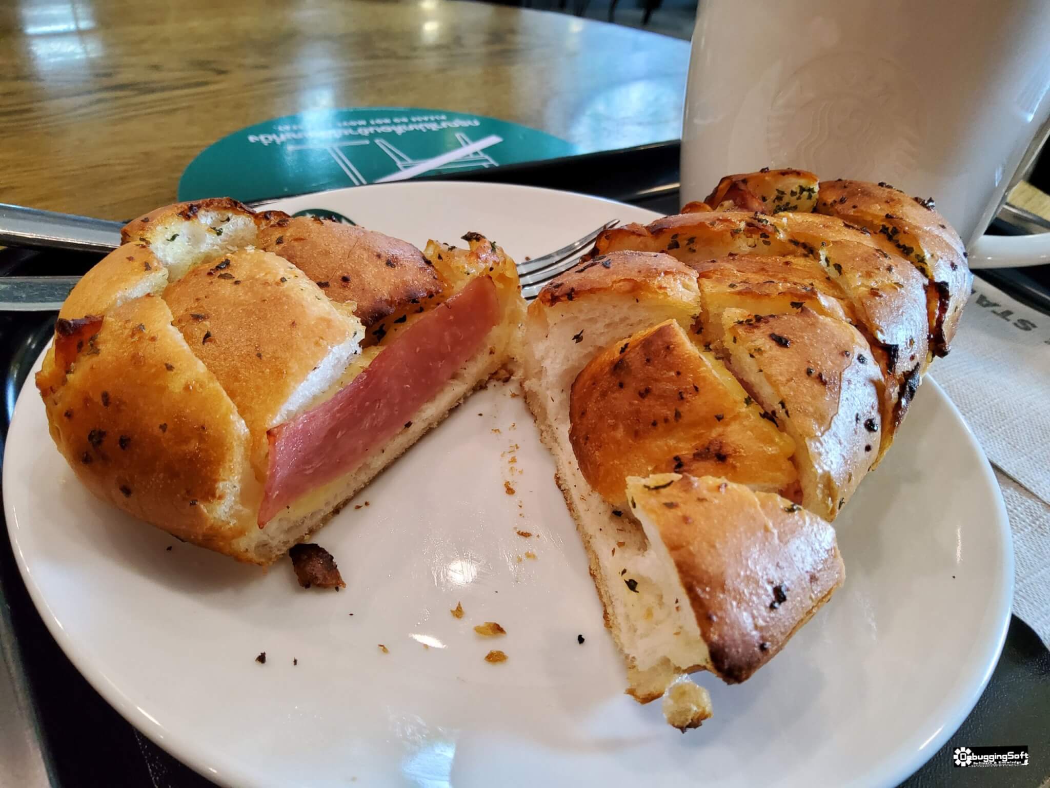 [CR] StarbucksHam & Cheese Pulled Apart Bread DebuggingSoft