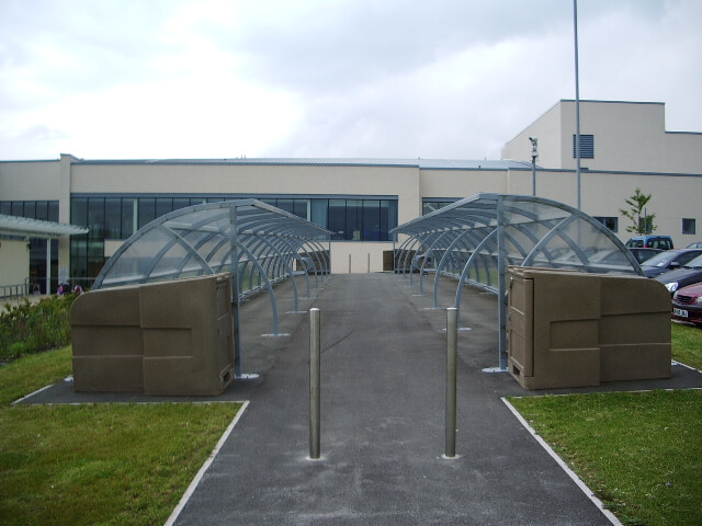 Bike sheds, The Royal Blackburn Hospital